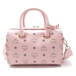 Mcm Pink Bag Leather Pink Powder 2Way